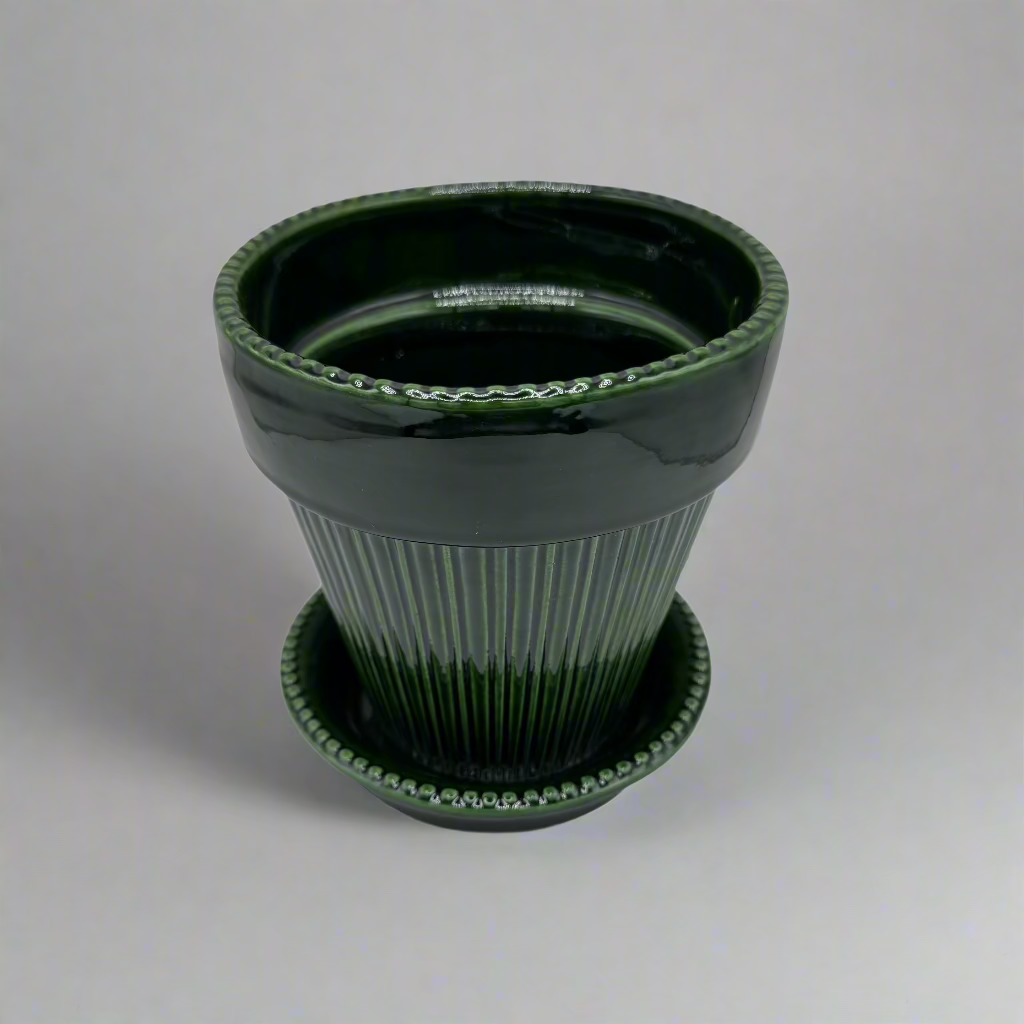 14cm Simona Glazed Green