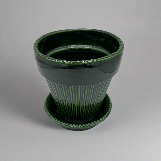 14cm Simona Glazed Green