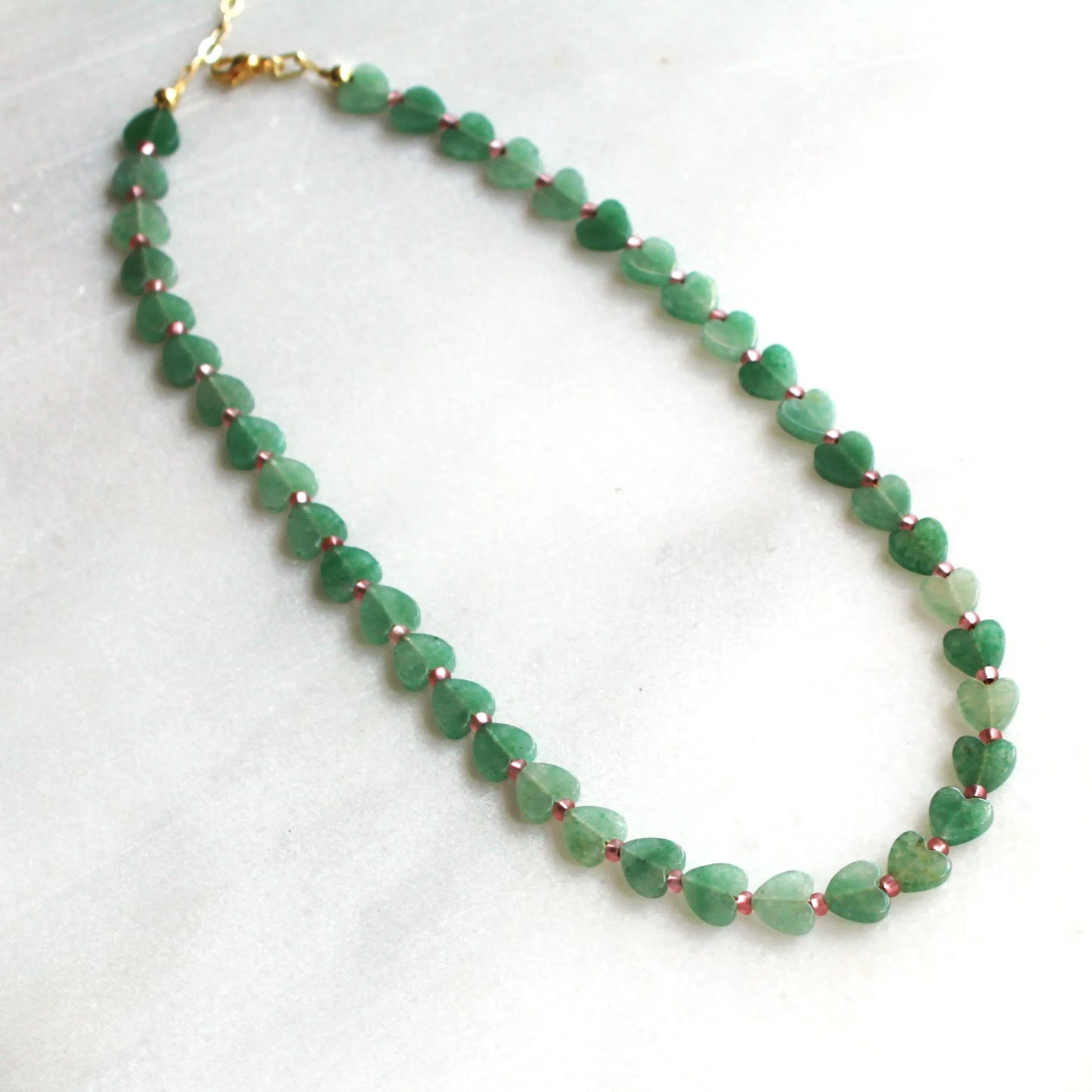 Perla Heart Beaded Necklace