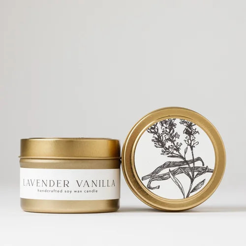 Lavender Vanilla Tin Candle