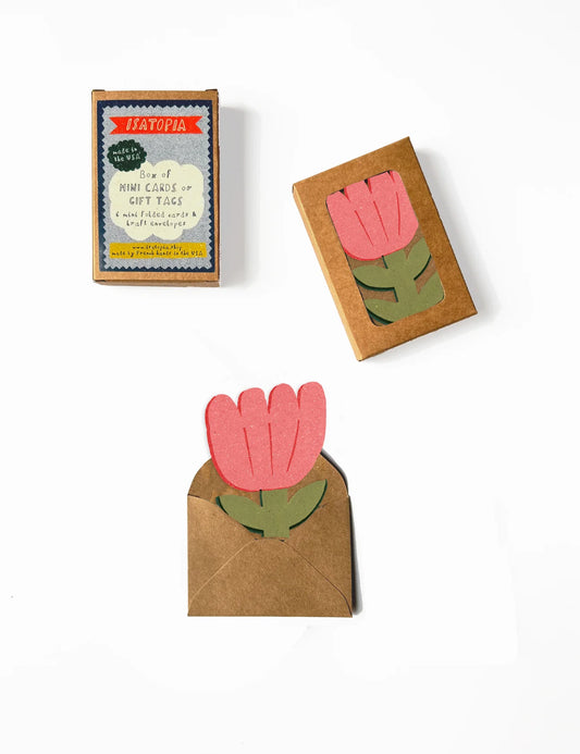 Isatopia Mini Cards with Envelopes- Flower