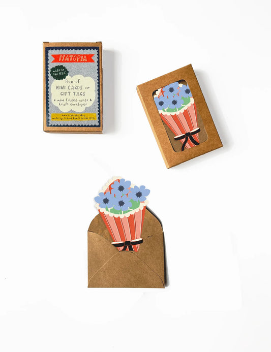 Isatopia Mini Cards with Envelopes- Flower Bouquet
