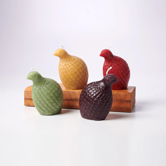 Beeswax Partridge Candle