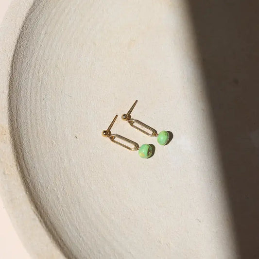 Fern drop earrings - 14k Gold Fill