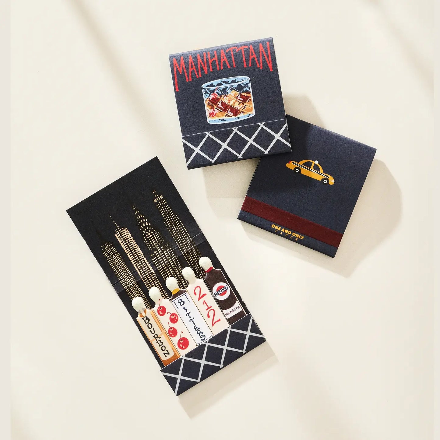 Manhattan Printed Stem Matchbook