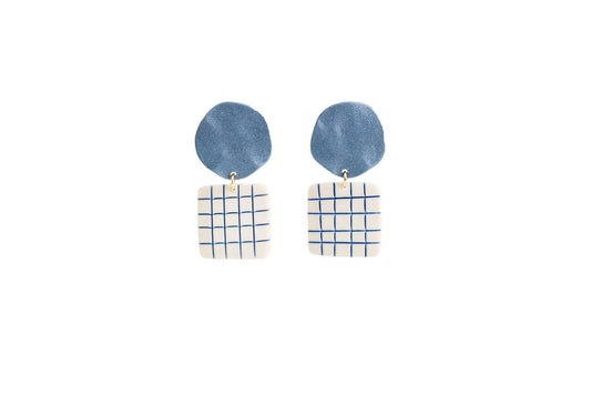 Lattice Earrings in Thistle